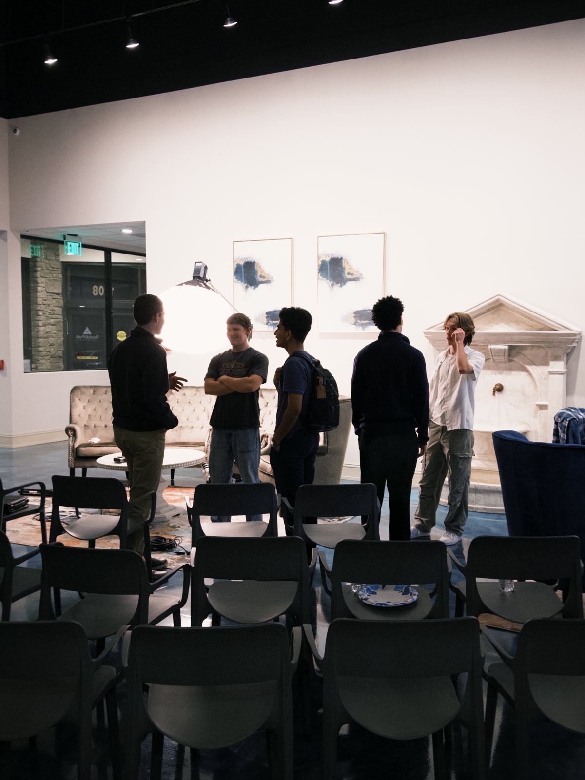 Students in conversation at an EFC event
